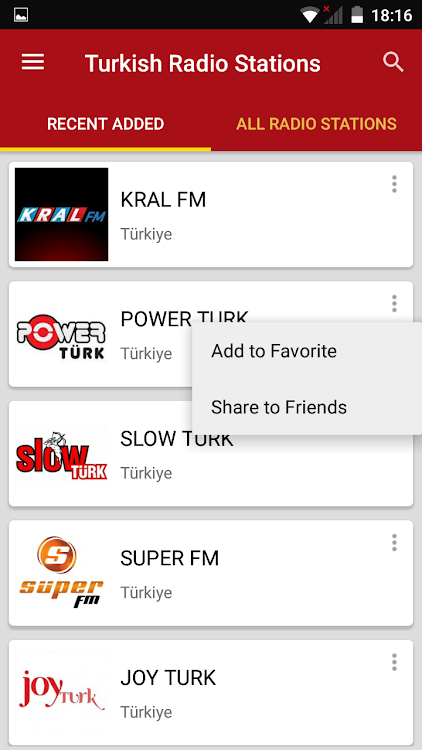 Turkish Radio Stations - 7.6.4 - (Android)