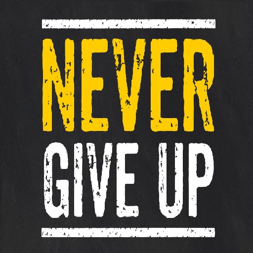 Never Give up- Video logo