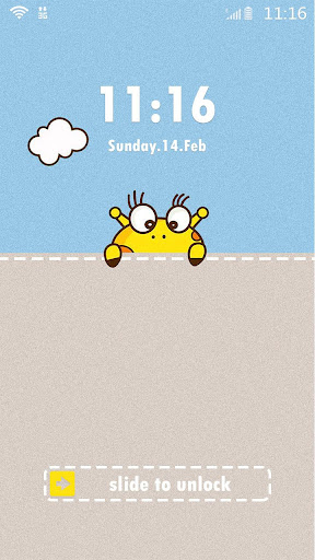 AppLock Theme Giraffe Prince Screen 3