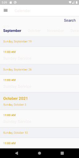 Android application Living Vision Ministries screenshort