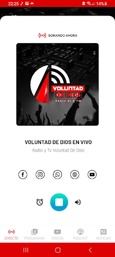 Radio y Tv Voluntad de Dios Screen 3
