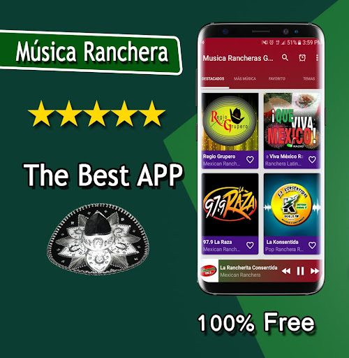 Android application Musica Rancheras Mexicanas screenshort