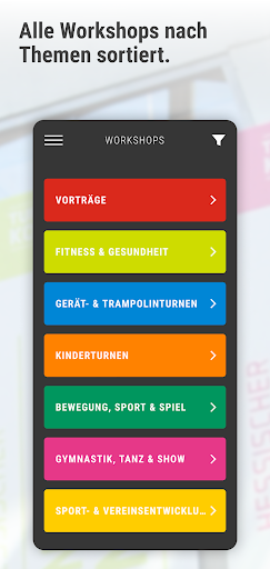 Turn- und Sportkongress App Screen 2
