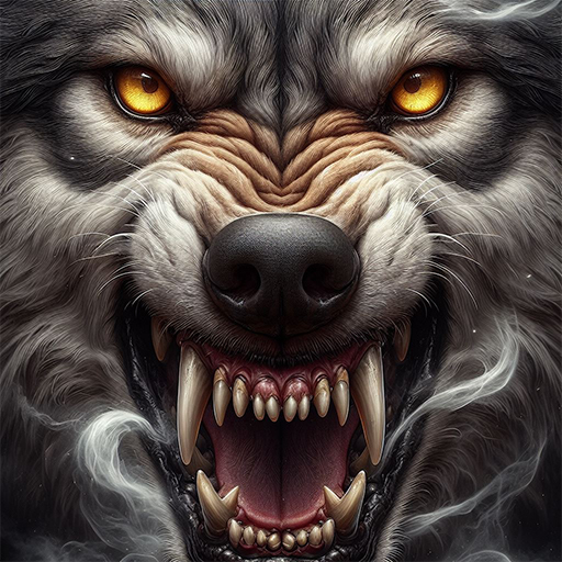 الذئب محاكي  الحيوانات البرية