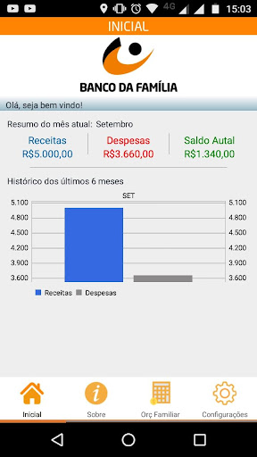 Android application BF Orçamento Familiar screenshort