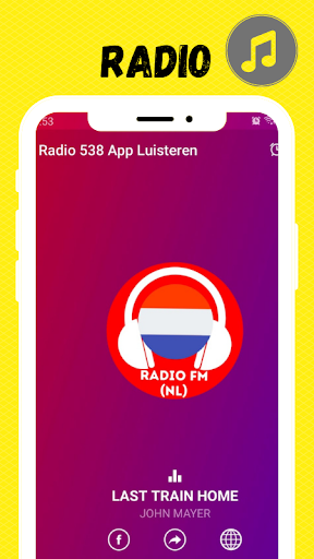 Android application Radio 538 App Luisteren screenshort
