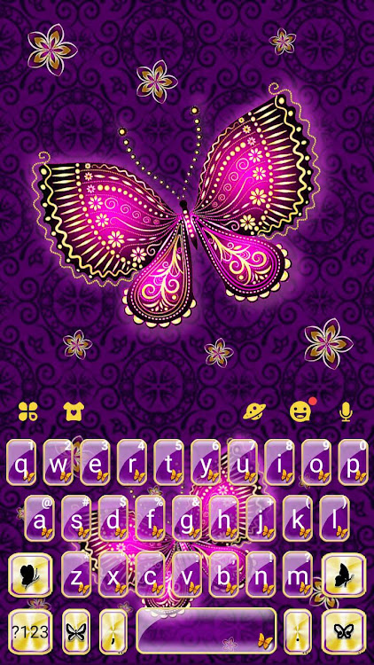 Purple Butterflies Theme - 7.3.0_0428 - (Android)