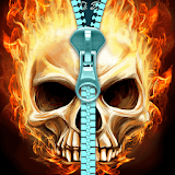 Skull lock screen. icon