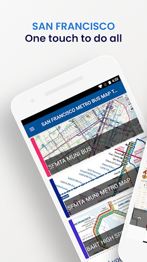 Android application San Francisco Metro Travel Map screenshort