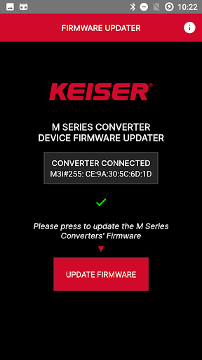 Keiser M Series Converter Upda Screen 2