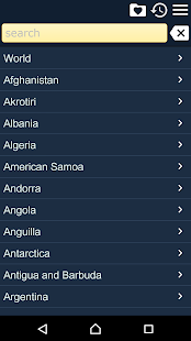 World Factbook. Countries Info Screenshot