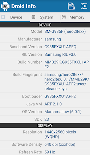 Droid Hardware Info Capture d'écran