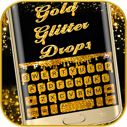 Gold Glisten Drops Theme logo
