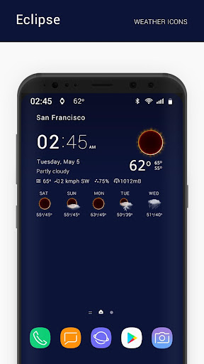 Eclipse weather icons