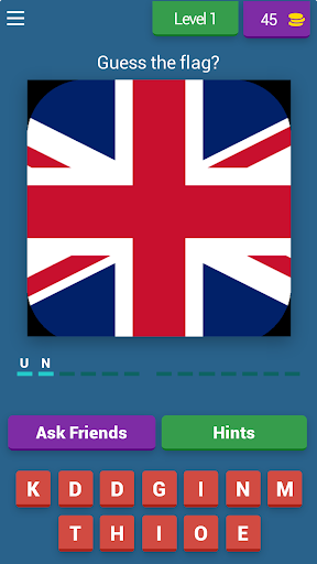 Android application Guess World Flags Quiz screenshort