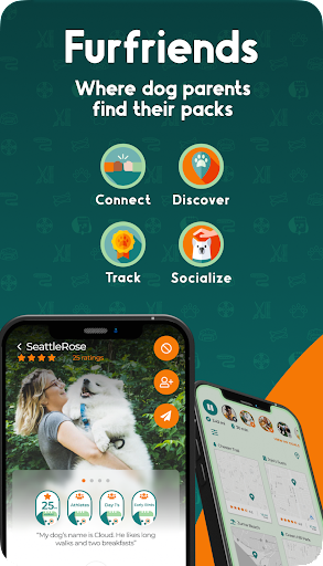 Android application Furfriends, Puppy Playdates screenshort
