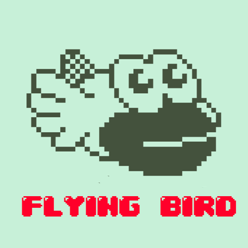 Flying Retro Bird