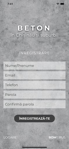 Beton în Chișinău și suburbii