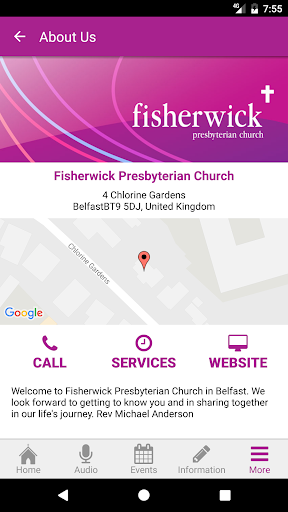 Fisherwick Presbyterian Church Screenshot