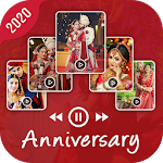 Cover Image of 下载 Anniversary video maker with s  APK