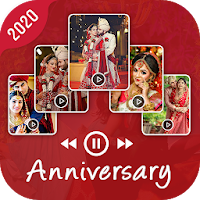 Anniversary video maker with song : video editor