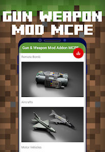 Captura 8 Gun & Weapon Mod Addon MCPE android