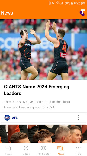 GIANTS Official App Screen 2