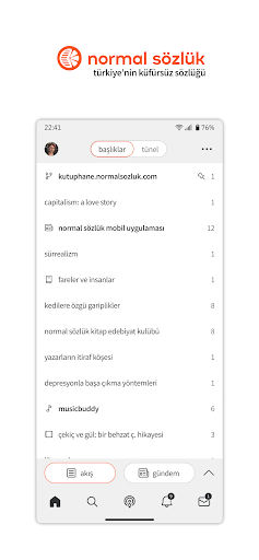 Android application Normal Sözlük screenshort