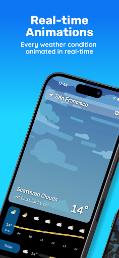 Android application Yawa: Weather & Radar screenshort