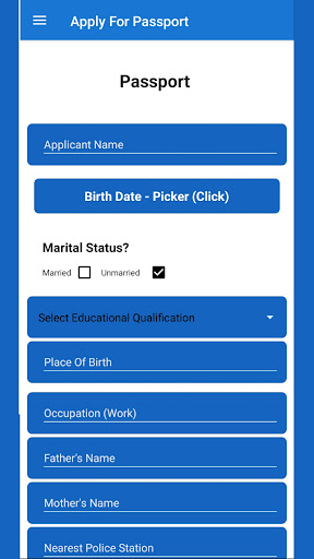 Android application My Passport screenshort