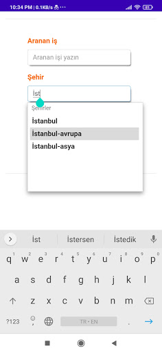Android application islerinhepsi screenshort