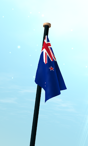 New Zealand Flag 3D Wallpaper Screen 3