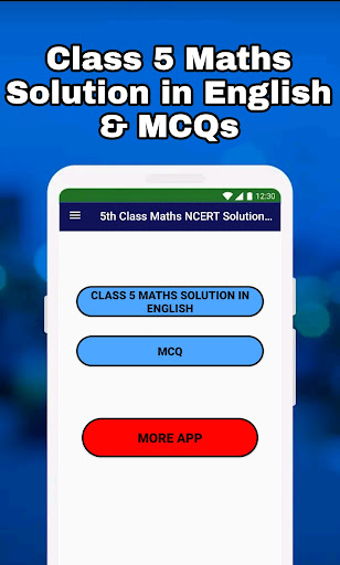 Android application Class 5 Maths Solution English screenshort