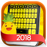 Keyboard Plus Black and Yellow icon