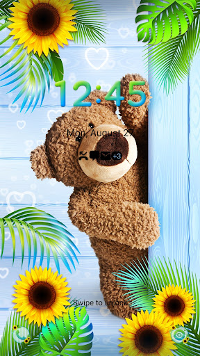 Summer Teddy Bear - Wallpaper Screen 2