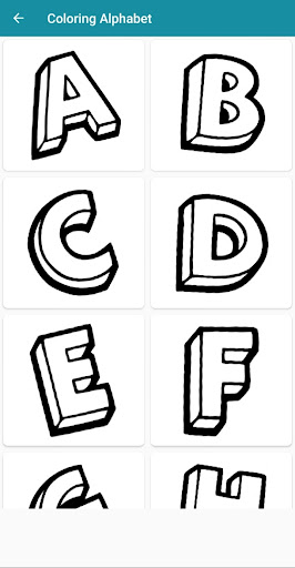 Coloring Alphabet Screen 2