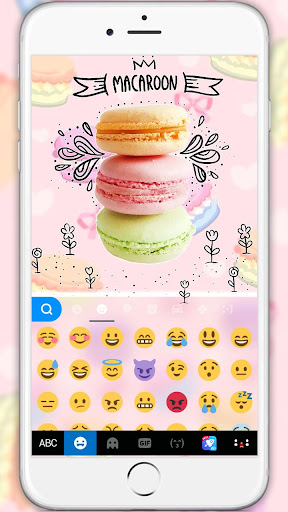 Colorful Macaroons Theme Screen 2