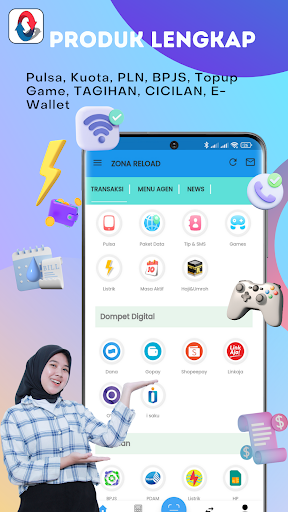 Android application ZONA RELOAD : Pulsa Game PPOB screenshort