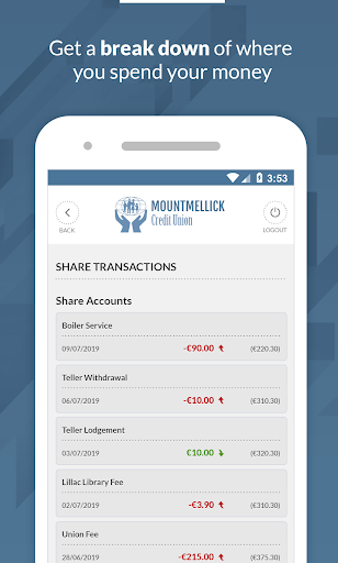 Mountmellick Credit Union Screen 3