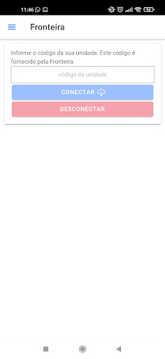 Android application Fronteira - Monitoramentos Amb screenshort