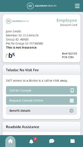 Android application Aquarian Health screenshort