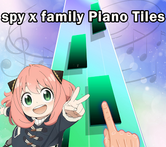 Spy X Family piano Tiles game