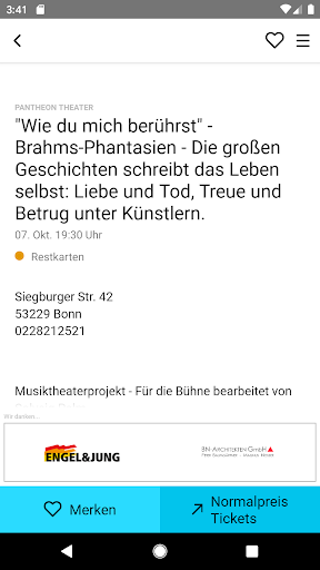 Kulturticket Bonn screenshot 2