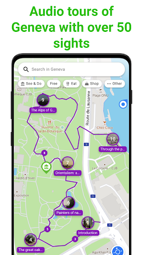 Android application Geneva Tour Guide:SmartGuide screenshort