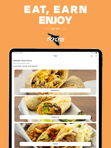 Screenshot of Sonora Taco Shop