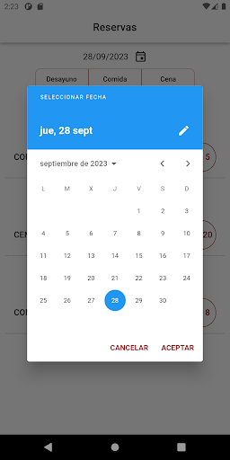 Reservas C10 Screen 3