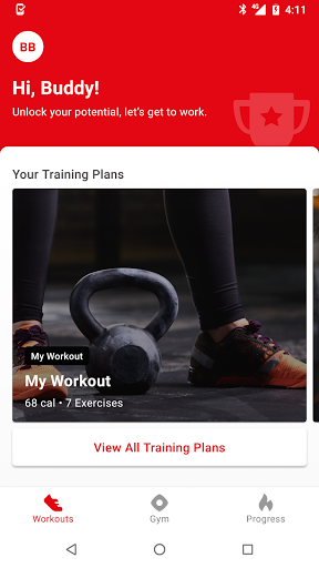 Android application Fitzone screenshort