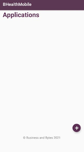 Android application BHealthMobile screenshort