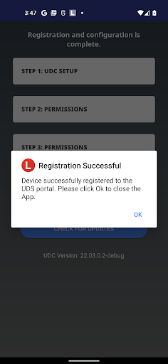 Screenshot of Lenovo Universal Device Client