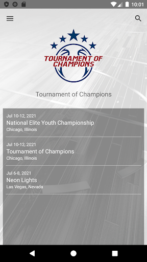 Android application Tournament of Champions screenshort
